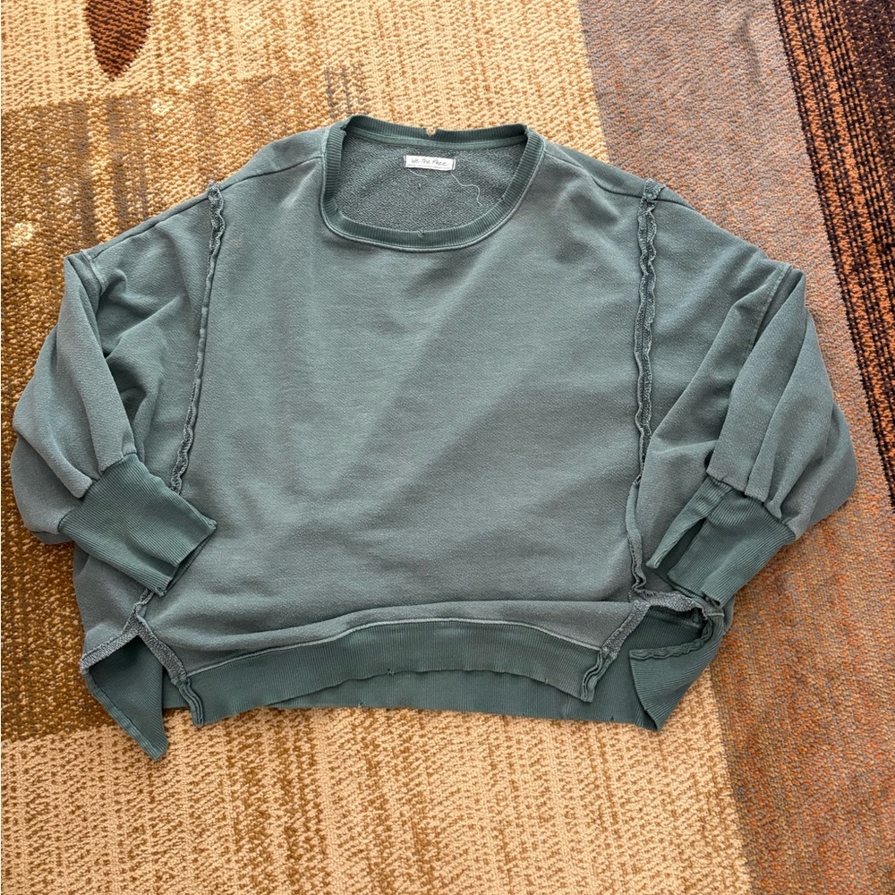 Free People Camden Oversized Crewneck Sweatshirt